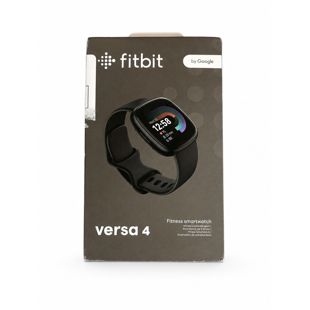 Fitbit Versa 4 Fitness Smartwatch Black Graphite FB323BK BK-US GPS Heart Rate